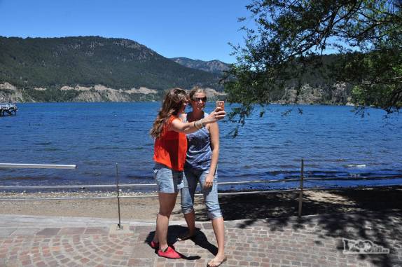 Selfie em San Martín de Los Andes, na Argentina